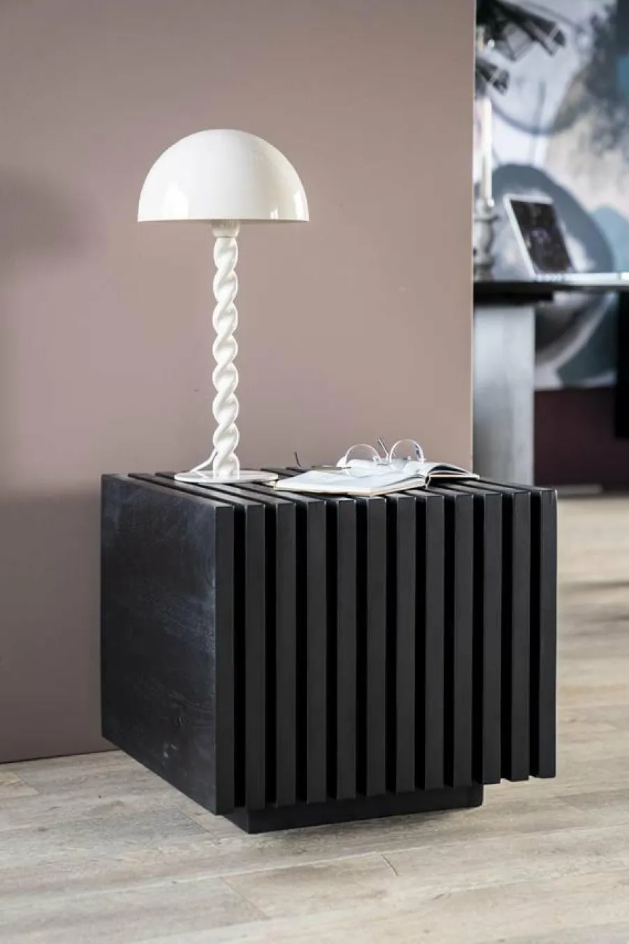 Eleonora Bijzettafel Tom - zwart Outlet
