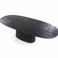 Eleonora Eettafel Aron ovaal 250x110 - zwart Outlet