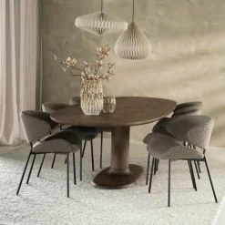 Eleonora Eettafel Coco 180x110 cm - lichtbruin Discount