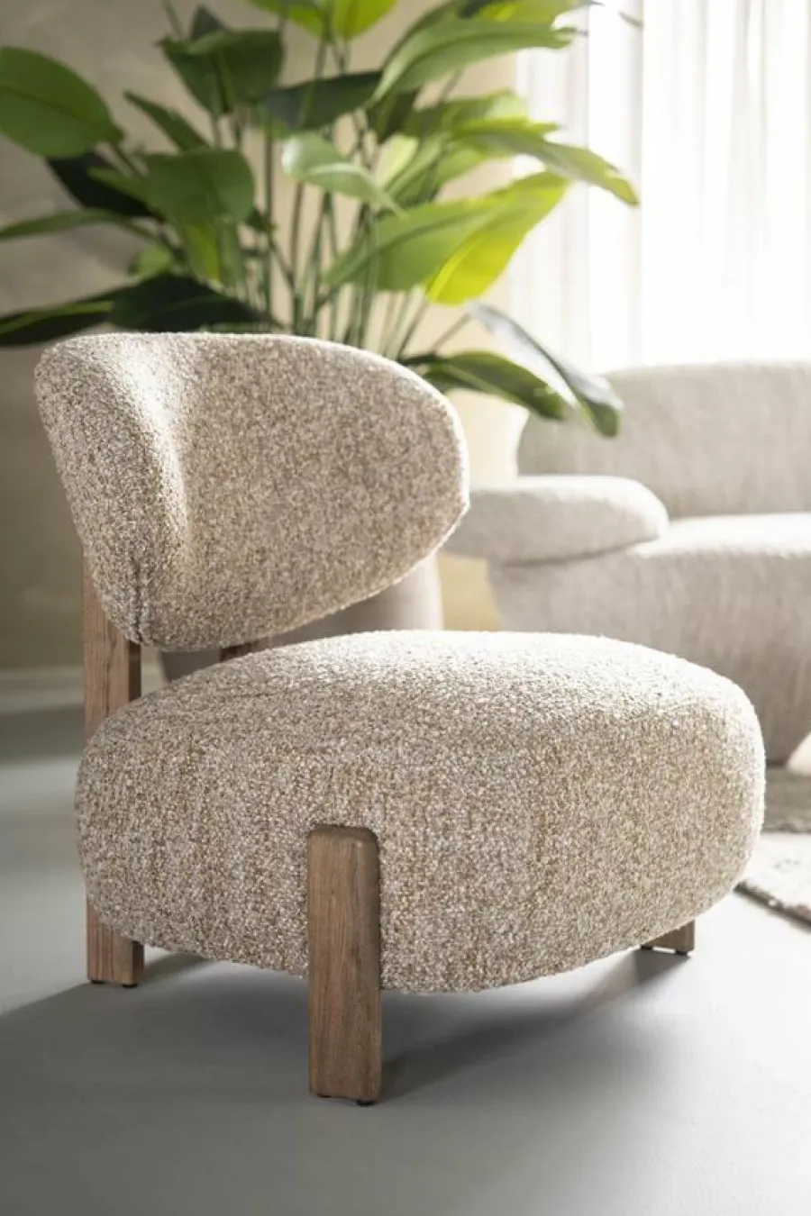 Eleonora Fauteuil Reza bruin - beige Bay Hot