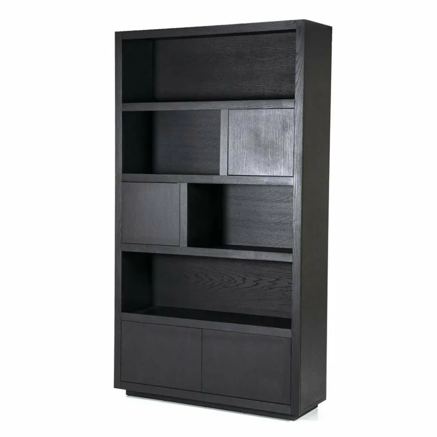Eleonora Kabinet Helsinki 120x220cm 4-drs. - zwart New