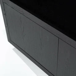 Eleonora Kabinet Helsinki 120x220cm 4-drs. - zwart New