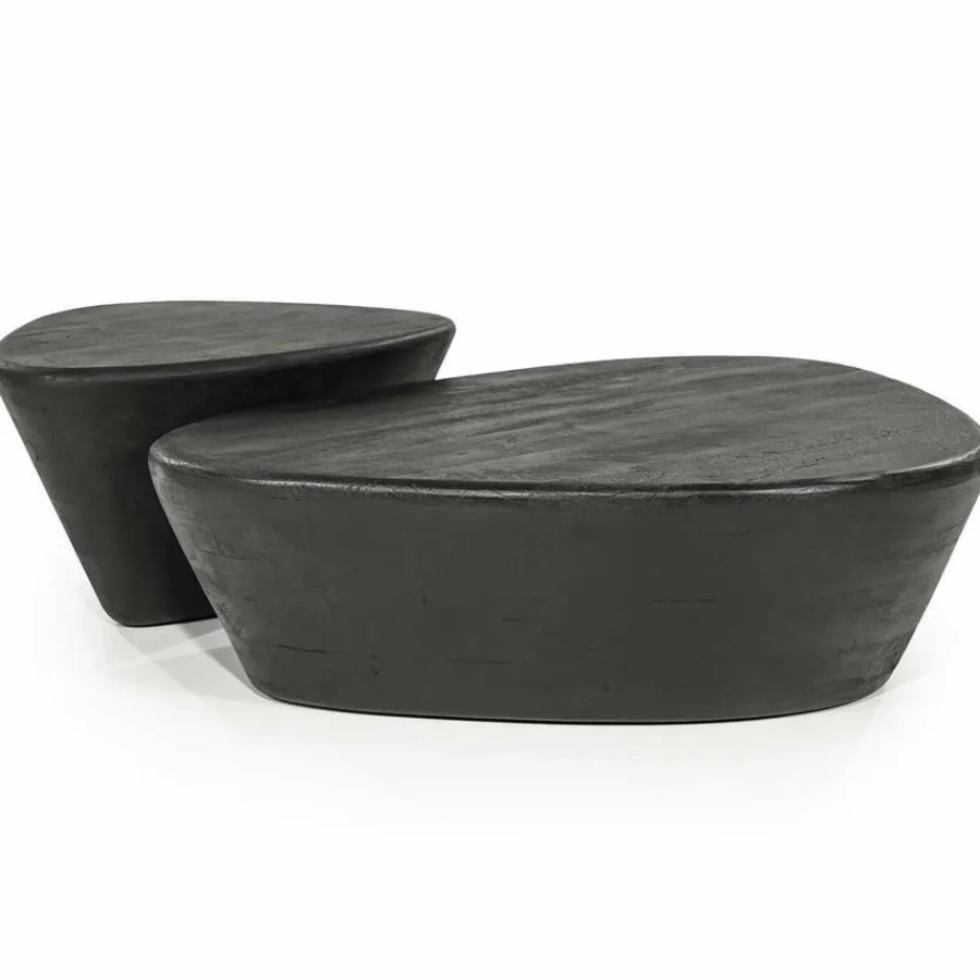 Eleonora Salontafel Mila 107x78x30 - zwart Outlet