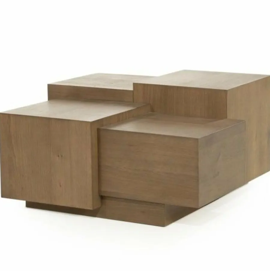 Eleonora Salontafel Quinten vierkant - bruin Outlet