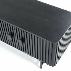 Eleonora TV meubel Remi 4-drs. - zwart Discount