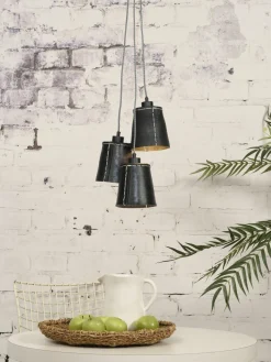 Good&Mojo Hanglamp Amazon recycled autoband met 1 kap zwart S Clearance