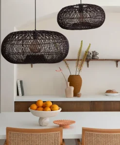 Good&Mojo Hanglamp Arizona bamboe ø50 burgundy S Best