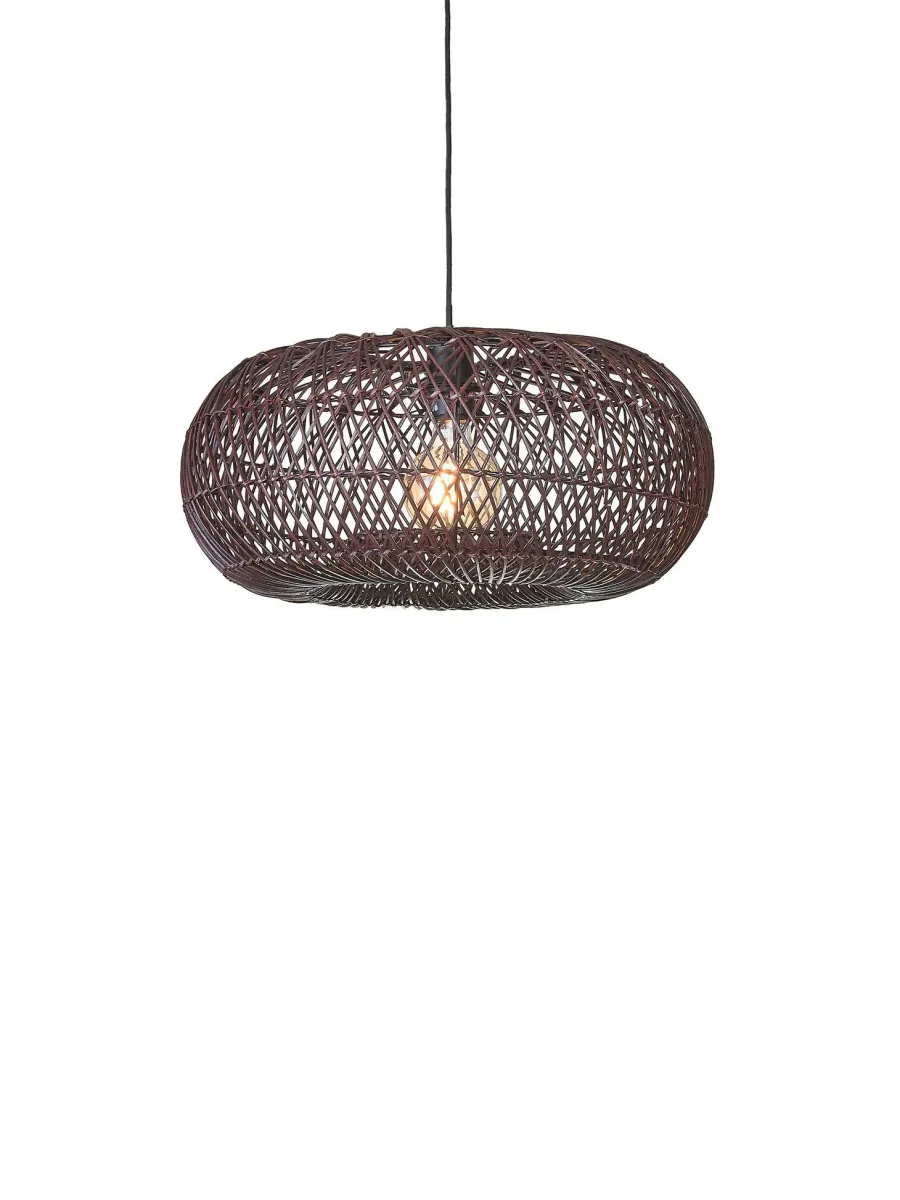 Good&Mojo Hanglamp Arizona bamboe ø50 burgundy S Best