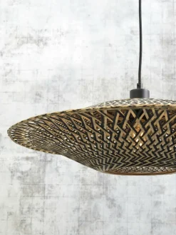Good&Mojo Hanglamp Bali bamboe 44 x 12 cm zwart naturel S Sale