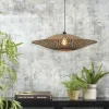 Good&Mojo Hanglamp Bali bamboe 87 x 20 cm zwart/naturel L New