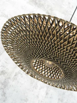 Good&Mojo Hanglamp Bali bamboe 87 x 20 cm zwart/naturel L New