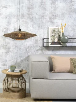 Good&Mojo Hanglamp Bali bamboe 60 x 15 cm zwart/naturel M Online