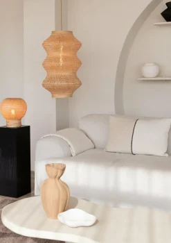 Good&Mojo Hanglamp Barbados bamboe ø40xh.67cm naturel XL Discount