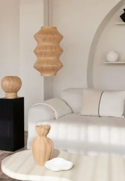 Good&Mojo Hanglamp Barbados bamboe ø40xh.67cm naturel XL Discount
