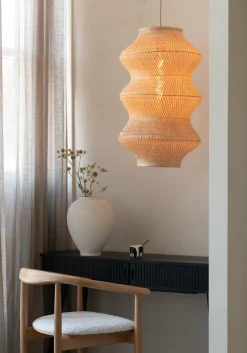 Good&Mojo Hanglamp Barbados bamboe ø40xh.67cm naturel XL Discount