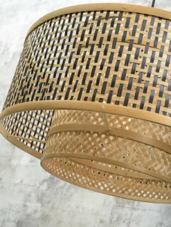 Good&Mojo Hanglamp Bhutan bamboe Ø 50 cm zwart naturel S Hot