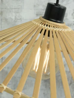 Good&Mojo Hanglamp Bromo bamboe asymm. Ø 50 cm naturel M Hot