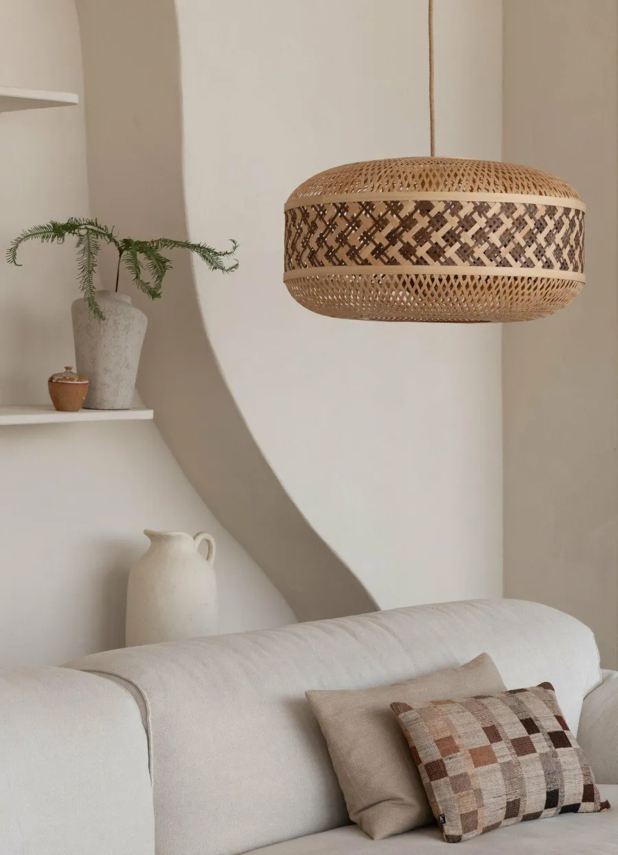 Good&Mojo Hanglamp Langkawi bamboe ø50xh.25cm naturel bruin
