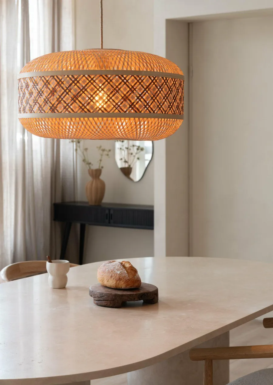 Good&Mojo Hanglamp Langkawi bamboe ø50xh.25cm naturel bruin