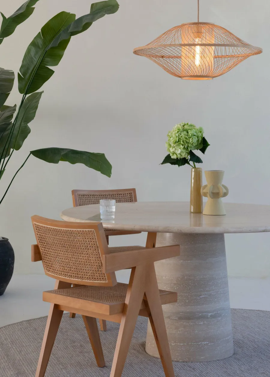 Good&Mojo Hanglamp Maui bamboe ø70xh.30cm naturel L Outlet