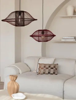 Good&Mojo Hanglamp Maui bamboe burgundy S Online