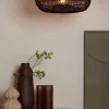 Good&Mojo Plafondlamp Arizona bamboe ø50 burgundy S Hot