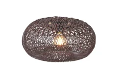 Good&Mojo Plafondlamp Arizona bamboe ø50 burgundy S Hot