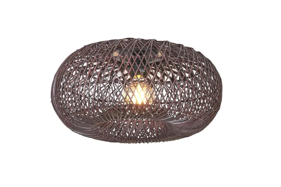 Good&Mojo Plafondlamp Arizona bamboe ø50 burgundy S Hot