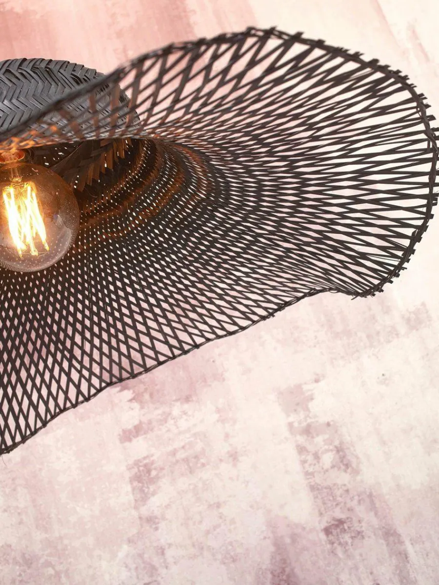 Good&Mojo Plafondlamp Ibiza wavy S zwart Clearance