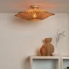 Good&Mojo Plafondlamp Madura bamboe ø60x15cm naturel bruin M Sale