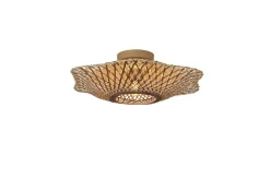 Good&Mojo Plafondlamp Madura bamboe ø44x12cm naturel bruin S Outlet