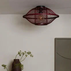 Good&Mojo Plafondlamp Maui bamboe burgundy S Online