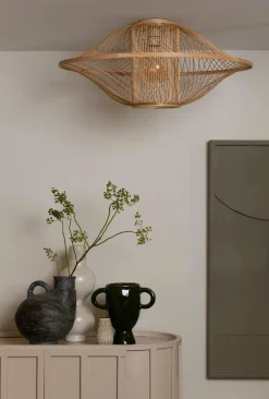 Good&Mojo Plafondlamp Maui bamboe ø70xh.30cm naturel L Clearance