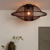 Good&Mojo Plafondlamp Maui bamboe ø70xh.30cm burgundy L Discount