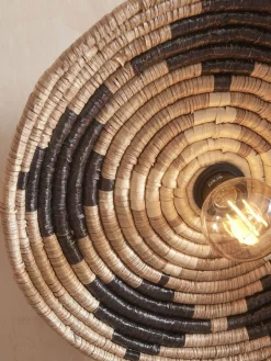 Good&Mojo Plafonniere Andros dia. 45cm zwart/naturel/wit Sale