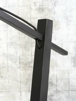 Good&Mojo Vloerlamp Andes bamboe zwart eco linnen green forest Outlet