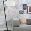 Good&Mojo Vloerlamp Andes bamboe zwart eco linnen wit Outlet
