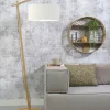 Good&Mojo Vloerlamp Andes bamboe eco linnen wit Clearance