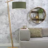Good&Mojo Vloerlamp Andes bamboe eco linnen green forest