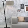 Good&Mojo Vloerlamp Andes bamboe zwart eco linnen donker Clearance