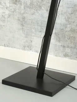 Good&Mojo Vloerlamp Andes bamboe zwart eco linnen donker Clearance