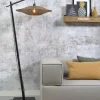 Good&Mojo Vloerlamp Bali bamboe zwart kap 60x15cm zwart naturel M New