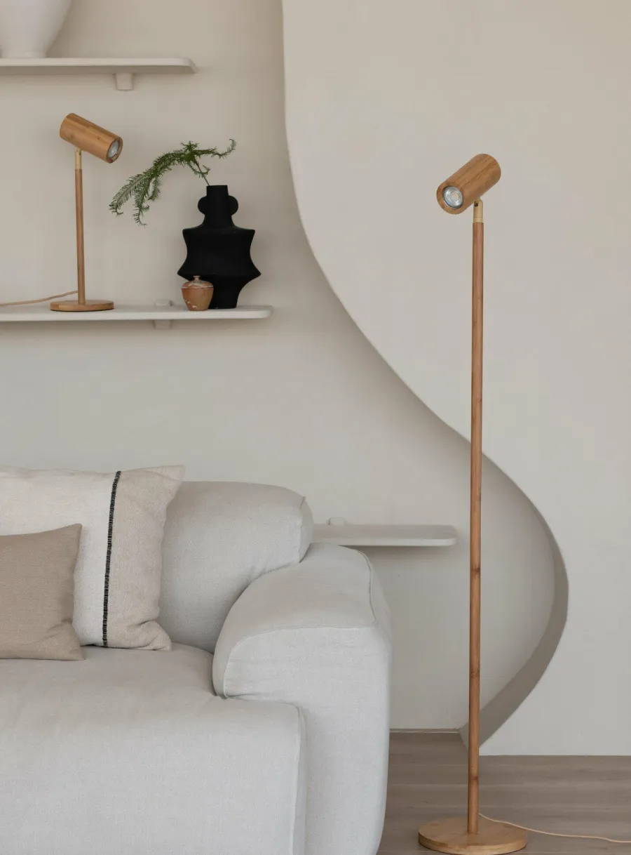 Good&Mojo Vloerlamp bamboe Java naturel Hot