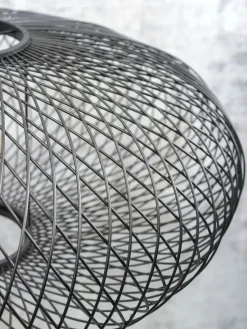 Good&Mojo Vloerlamp Cango bamboe zwart S 176 cm kap Ø 60 zwart Hot
