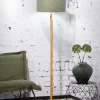 Good&Mojo Vloerlamp Fuji bamboe eco linnen green forest