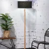 Good&Mojo Vloerlamp Fuji bamboe eco linnen zwart