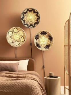 Good&Mojo Wandlamp Andros dia. 45cm naturel/wit New