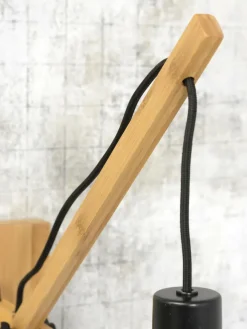 Good&Mojo Wandlamp Bhutan bamboe naturel Ø 40 zwart naturel S Best