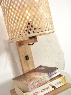 Good&Mojo Wandlamp Java met plank naturel Hot