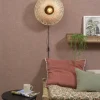 Good&Mojo Wandlamp Kalimantan bamboe plat Ø44 S Clearance